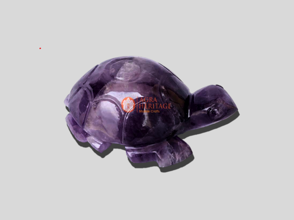 Amethyst Tortoise Handmade Crystal Statue